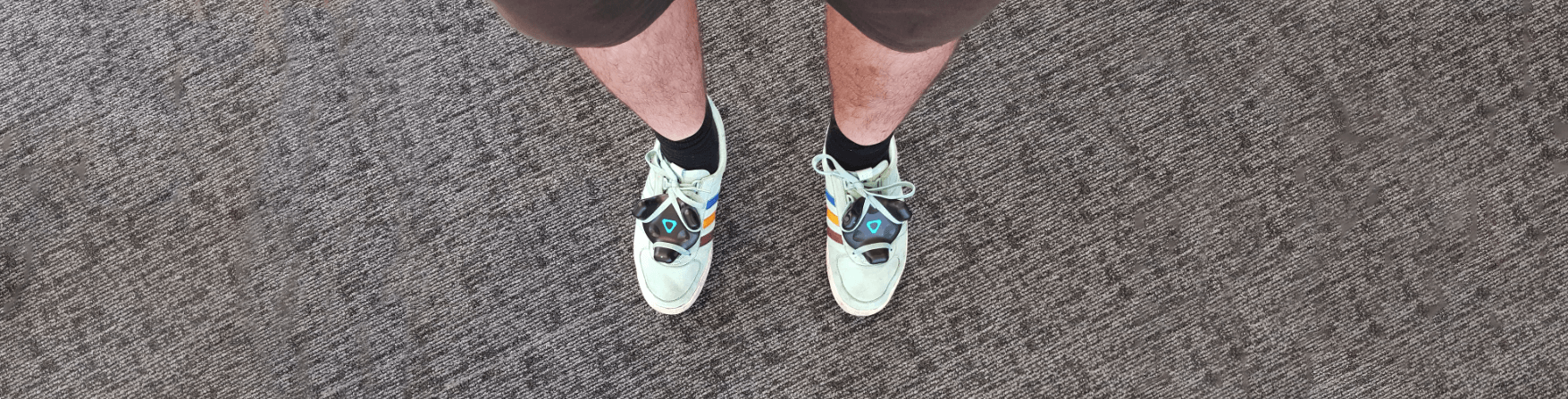 We attach sensors to our feet, hands and guns  – HTC Vive Trackers blog